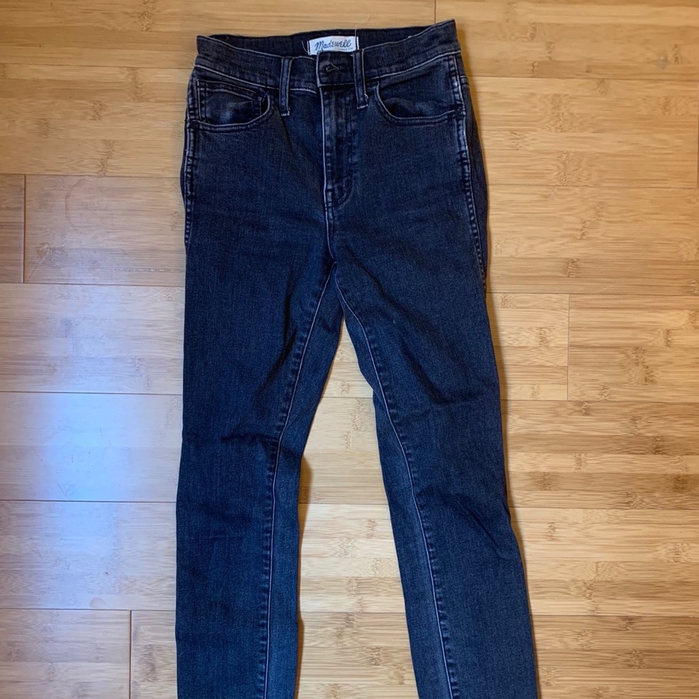Madewell black denim skinny jeans